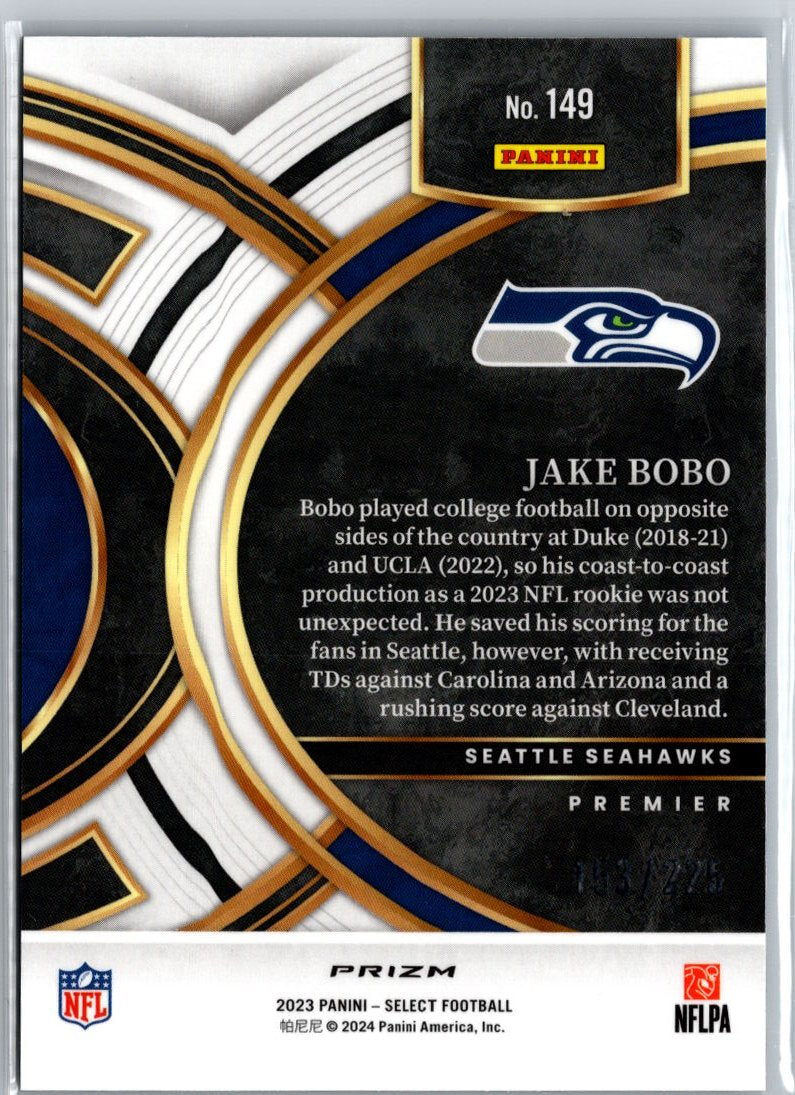2023 Panini Select #149 Jake Bobo Red and Blue Prizms Die Cuts A8