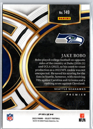2023 Panini Select #149 Jake Bobo Red and Blue Prizms Die Cuts A8