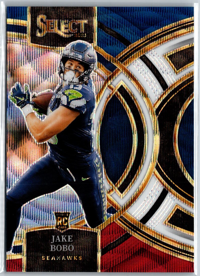 2023 Panini Select #149 Jake Bobo Red and Blue Prizms Die Cuts A8