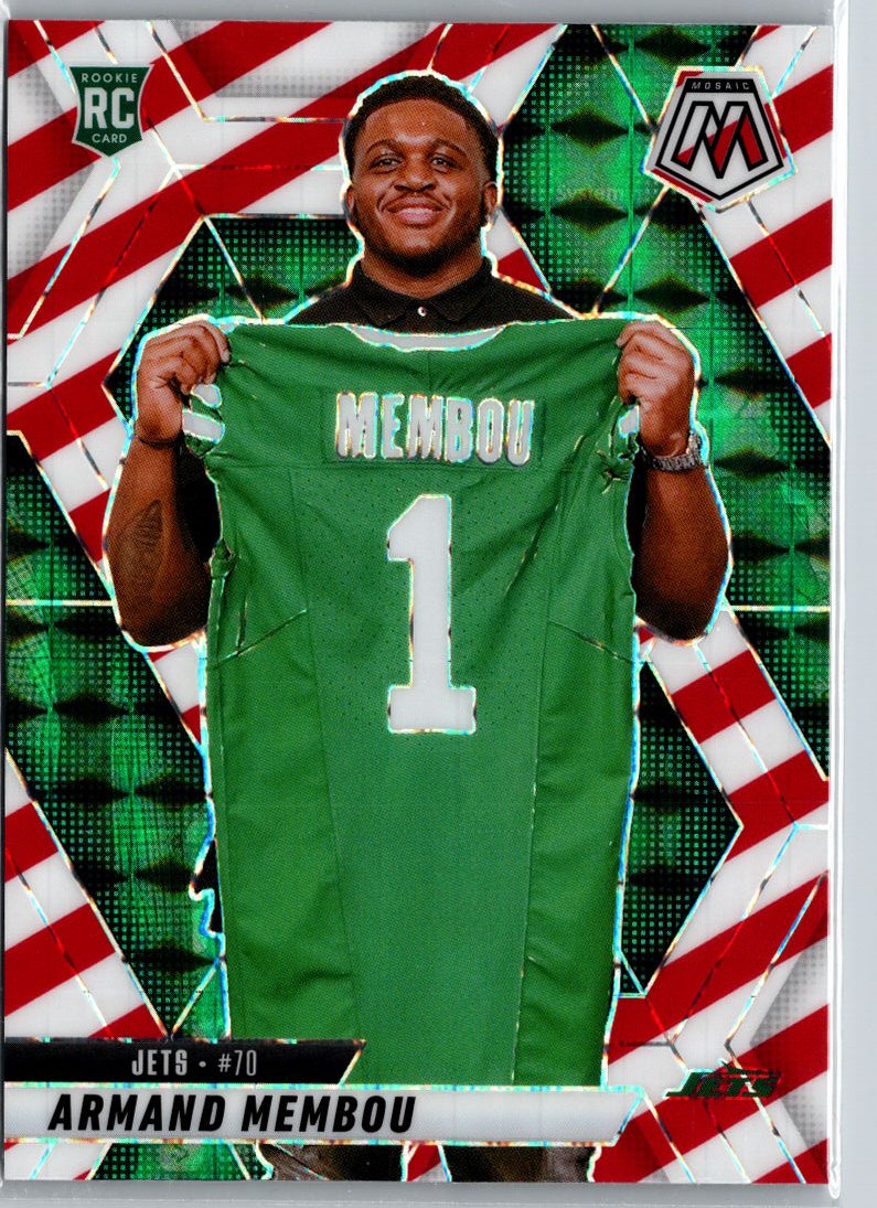 2025 Panini Mosaic #358 Armand Membou Mosaic Red and White Stripe A8