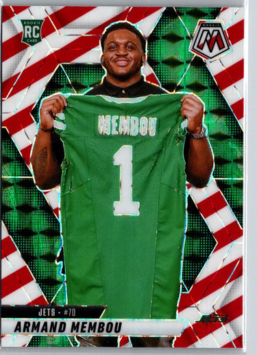 2025 Panini Mosaic #358 Armand Membou Mosaic Red and White Stripe A8