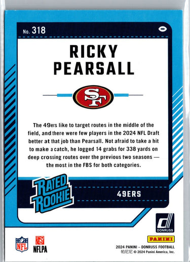 2024 Donruss #318 Ricky Pearsall Press Proof Green A8