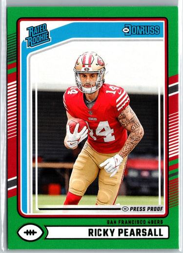 2024 Donruss #318 Ricky Pearsall Press Proof Green A8