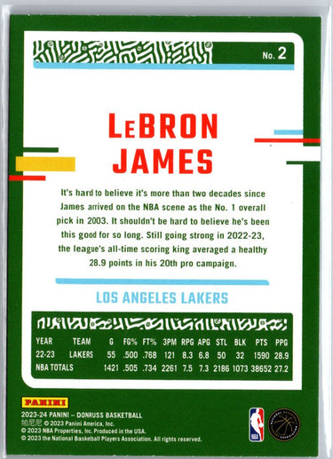 2023-24 Donruss #2 LeBron James A8
