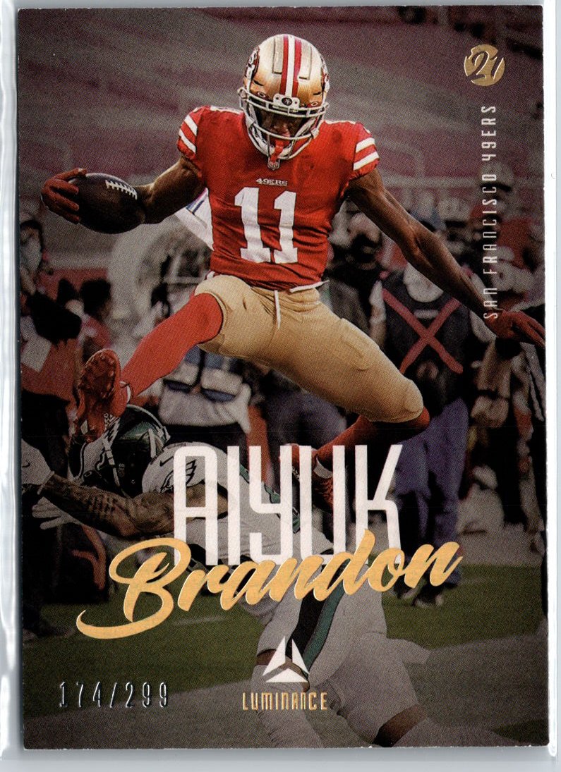 2021 Panini Luminance #89 Brandon Aiyuk A8