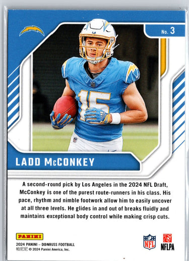 2024 Donruss #3 Ladd McConkey The Elite Series Rookies A8