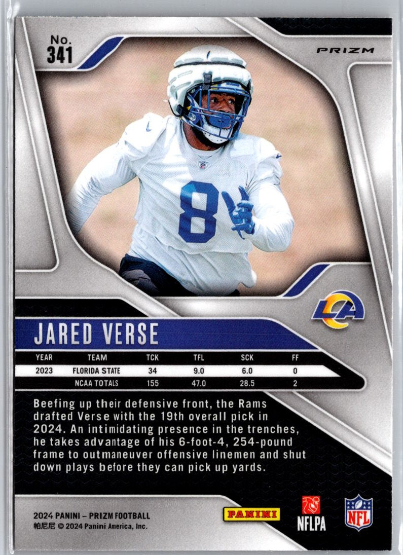 2024 Panini Prizm #341 Jared Verse Red Sparkle A8