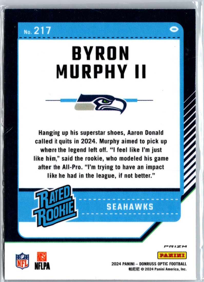 2024 Donruss Optic #217 Byron Murphy II Holo A9