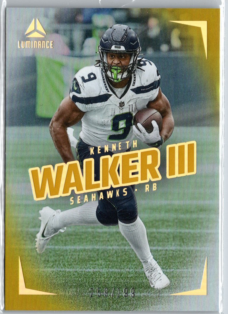 2024 Panini Luminance #67 Kenneth Walker III Gold #/299 A9