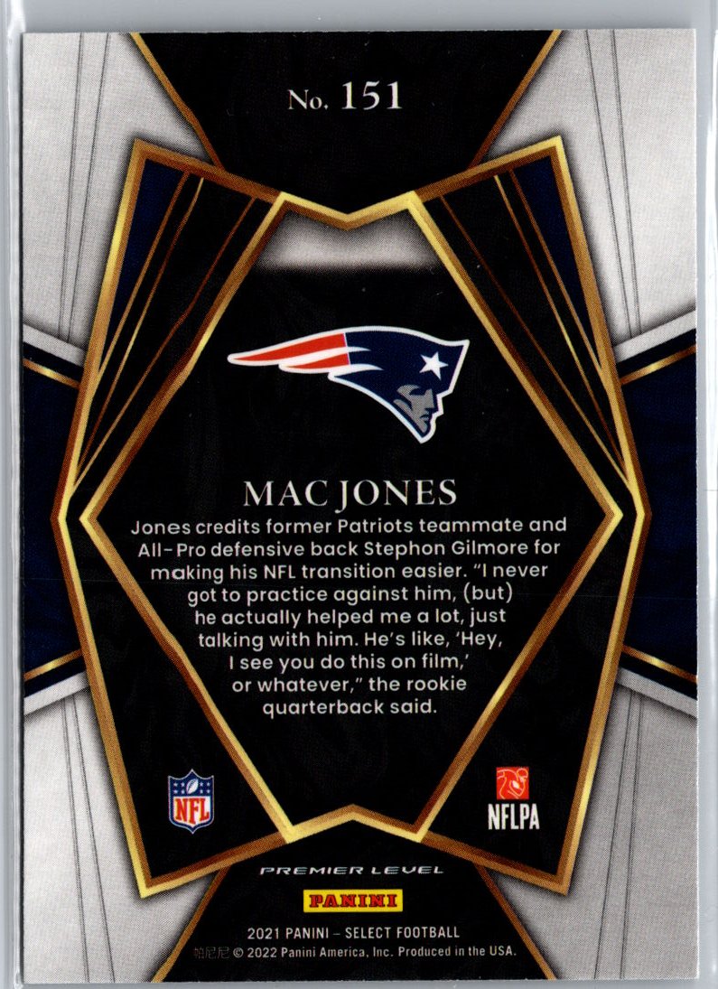 2021 Panini Select #151 Mac Jones A10