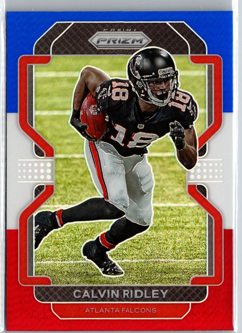 2021 Panini Prizm #322 Calvin Ridley Red White and Blue A10