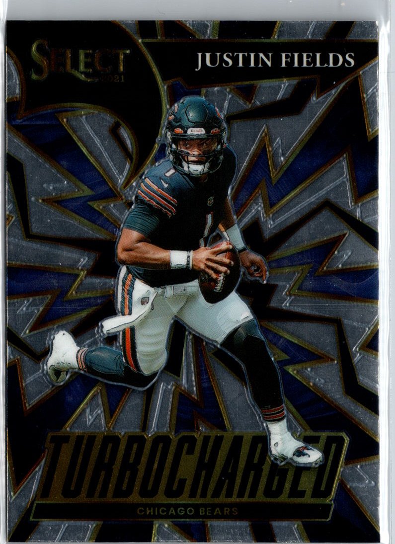 2021 Panini Select #TUR-4 Justin Fields Turbocharged A10