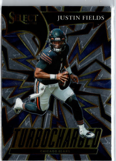 2021 Panini Select #TUR-4 Justin Fields Turbocharged A10