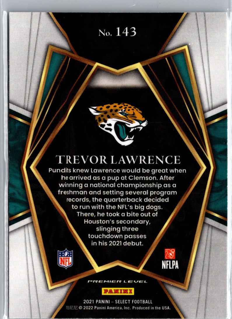 2021 Panini Select #143 Trevor Lawrence A10