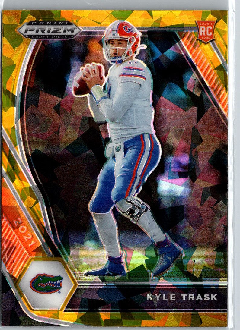 2021 Panini Prizm Draft Picks Collegiate #109 Kyle Trask Orange Ice A10