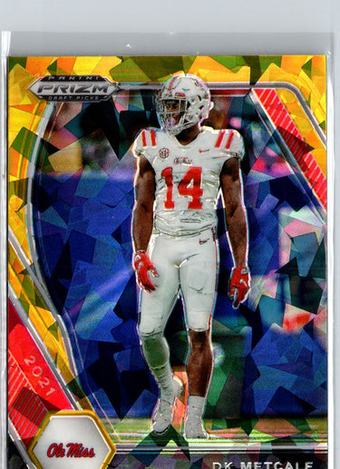 2021 Panini Prizm Draft Picks Collegiate #57 DK Metcalf Gold Ice A11