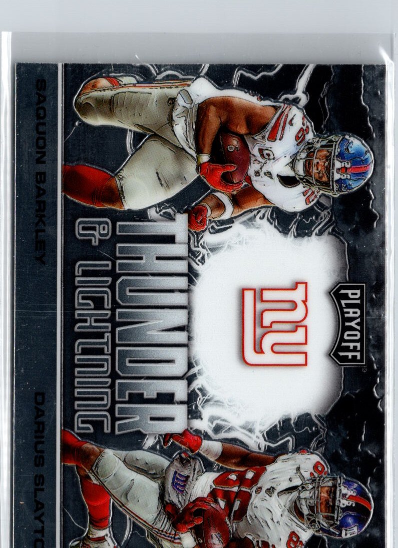 2020 Playoff #TL-19 Darius Slayton / Saquon Barkley Thunder & Lightning A11