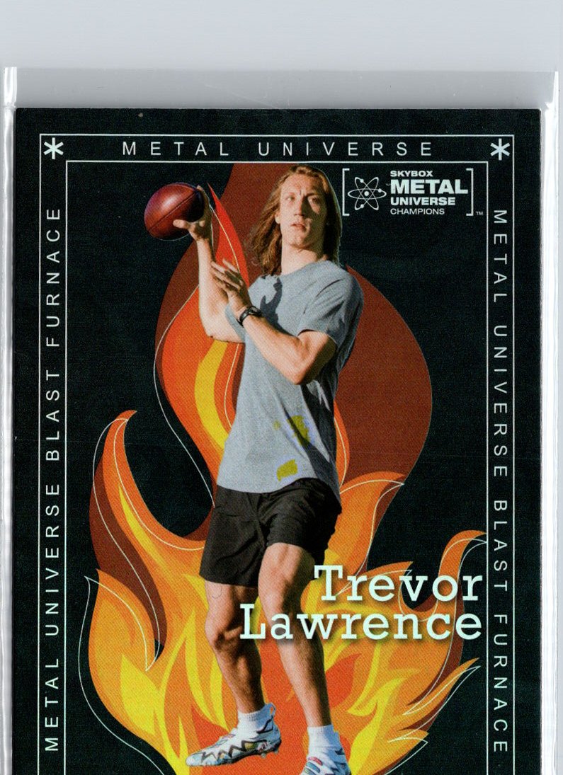 2021 SkyBox Metal Universe Champions #BF-15 Trevor Lawrence Blast Furnace A11