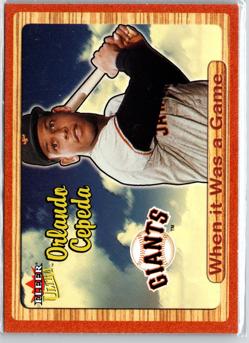 2003 Ultra #12 WG Orlando Cepeda When It Was A Game A12