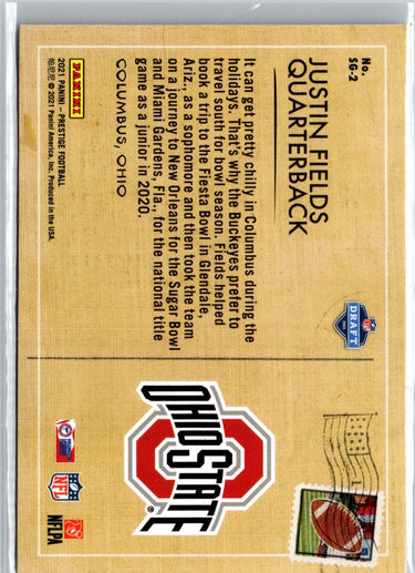 2021 Panini Prestige #SG-2 Justin Fields Seasons Greetings A12