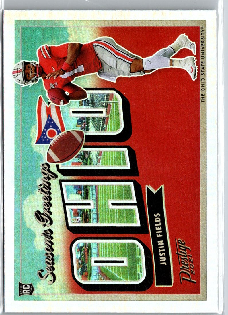2021 Panini Prestige #SG-2 Justin Fields Seasons Greetings A12