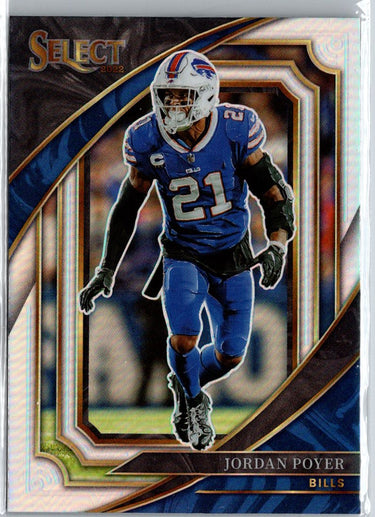 2022 Panini Select #313 Jordan Poyer Silver Prizm A12