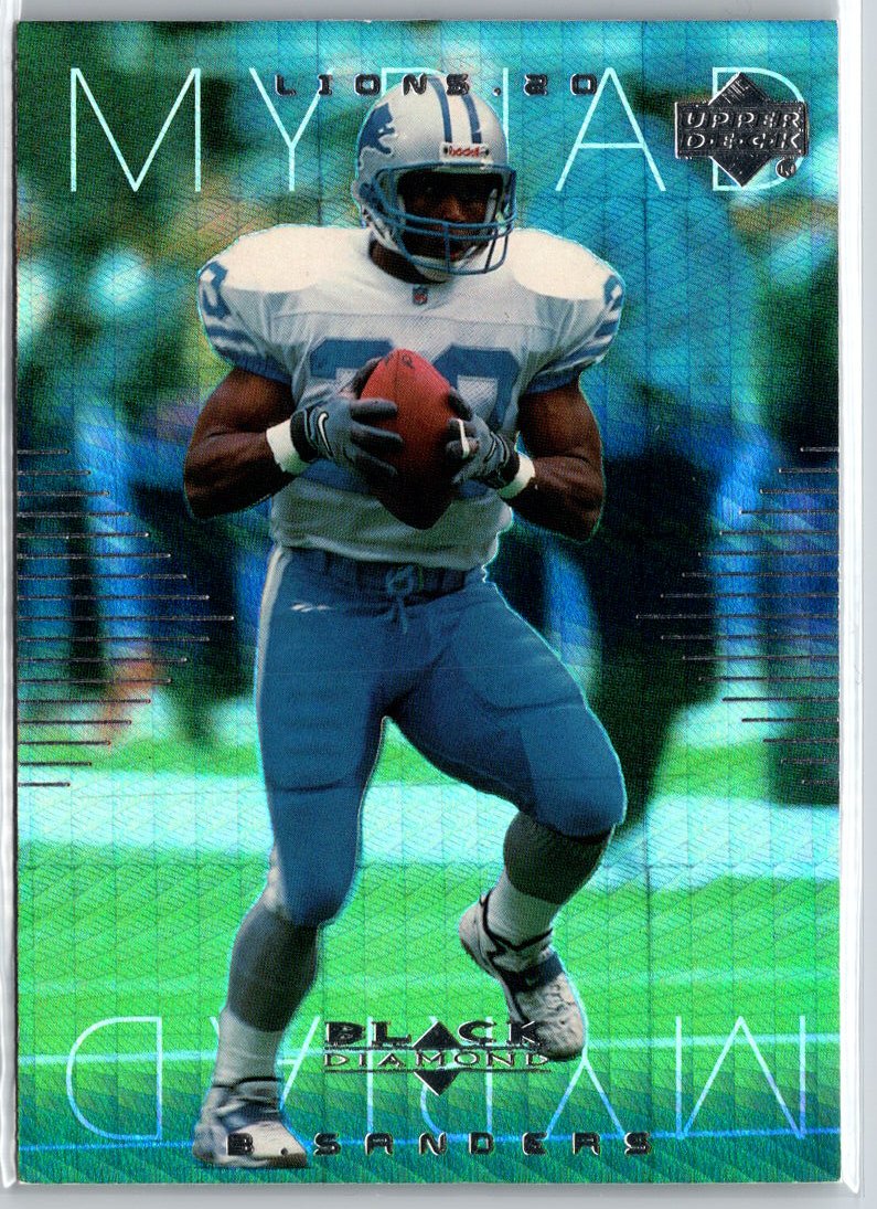 1999 Upper Deck Black Diamond #M1 Barry Sanders Myriad A13