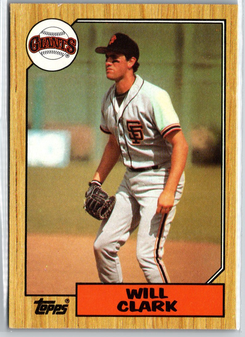 1987 Topps #420 Will Clark A13