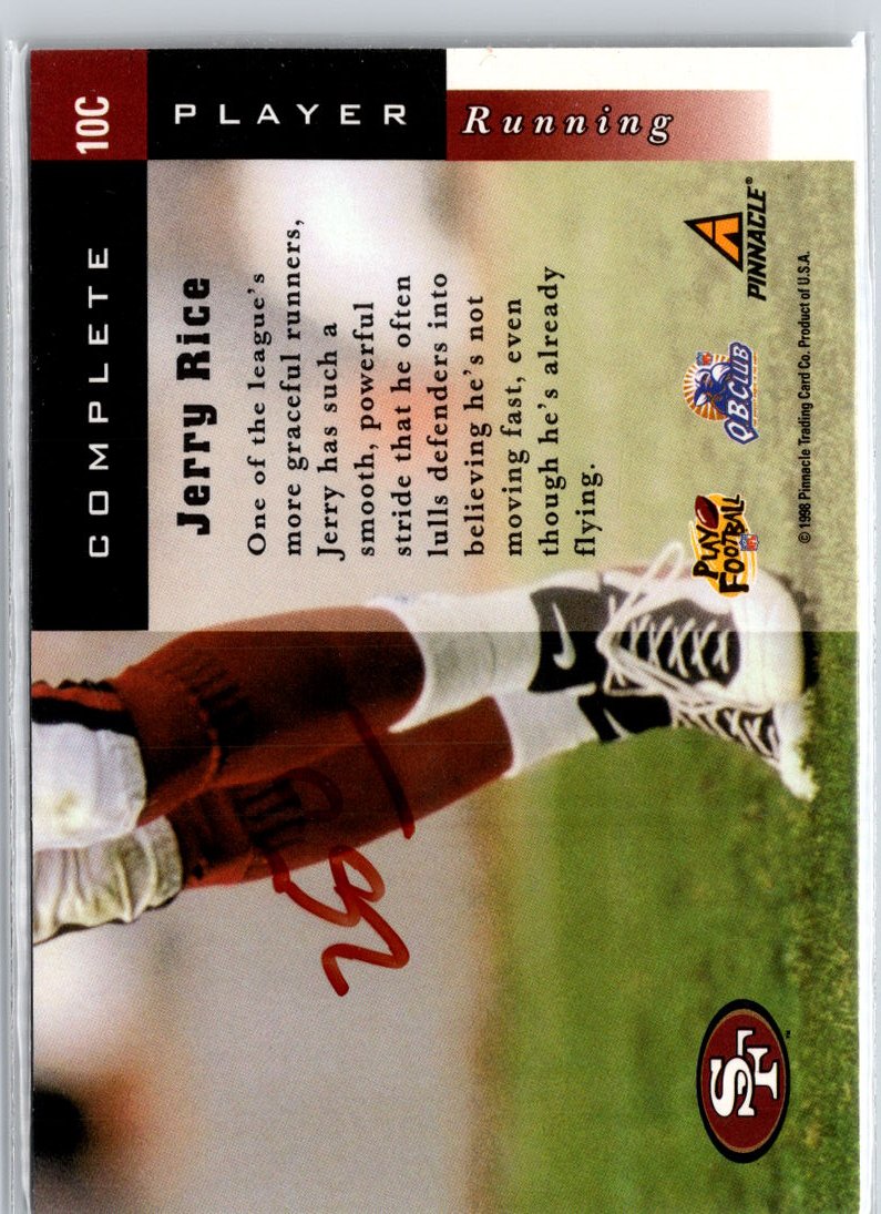 1998 Score #10C Jerry Rice Complete Players A14
