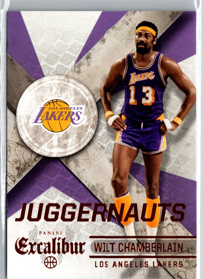 2014-15 Panini Excalibur #28 Wilt Chamberlain Juggernauts A14