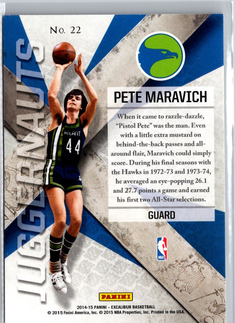 2014-15 Panini Excalibur #22 Pete Maravich Juggernauts A14