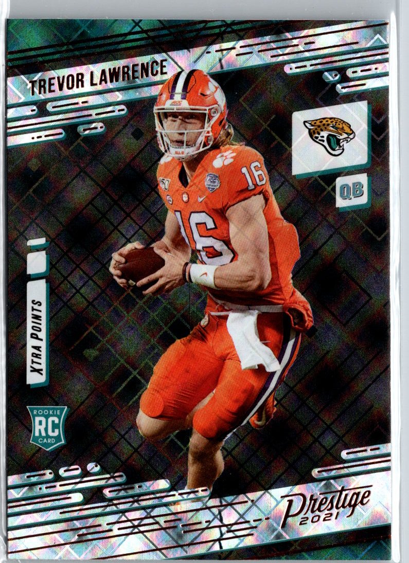 2021 Panini Prestige #201 Trevor Lawrence Xtra Points Sunburst A15