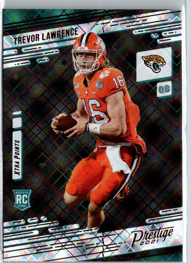 2021 Panini Prestige #201 Trevor Lawrence Xtra Points Sunburst A15