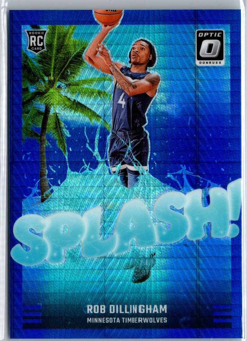 2024-25 Donruss Optic #8 Rob Dillingham Splash! Hyper Blue #/175 A15
