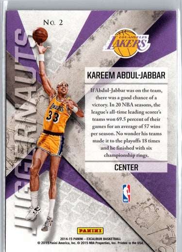 2014-15 Panini Excalibur #2 Kareem Abdul-Jabbar Juggernauts A15