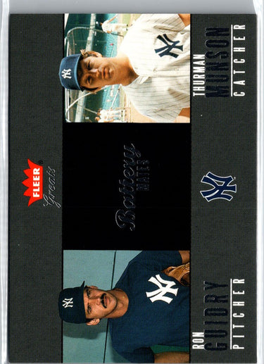 2004 Fleer Greats of the Game Ron Guidry Thurman Munson Battery Mates #/1978 A15