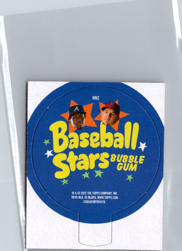2022 Topps Heritage #HN2 Javier Baez 1973 Topps Candy Lids High Numbers A16