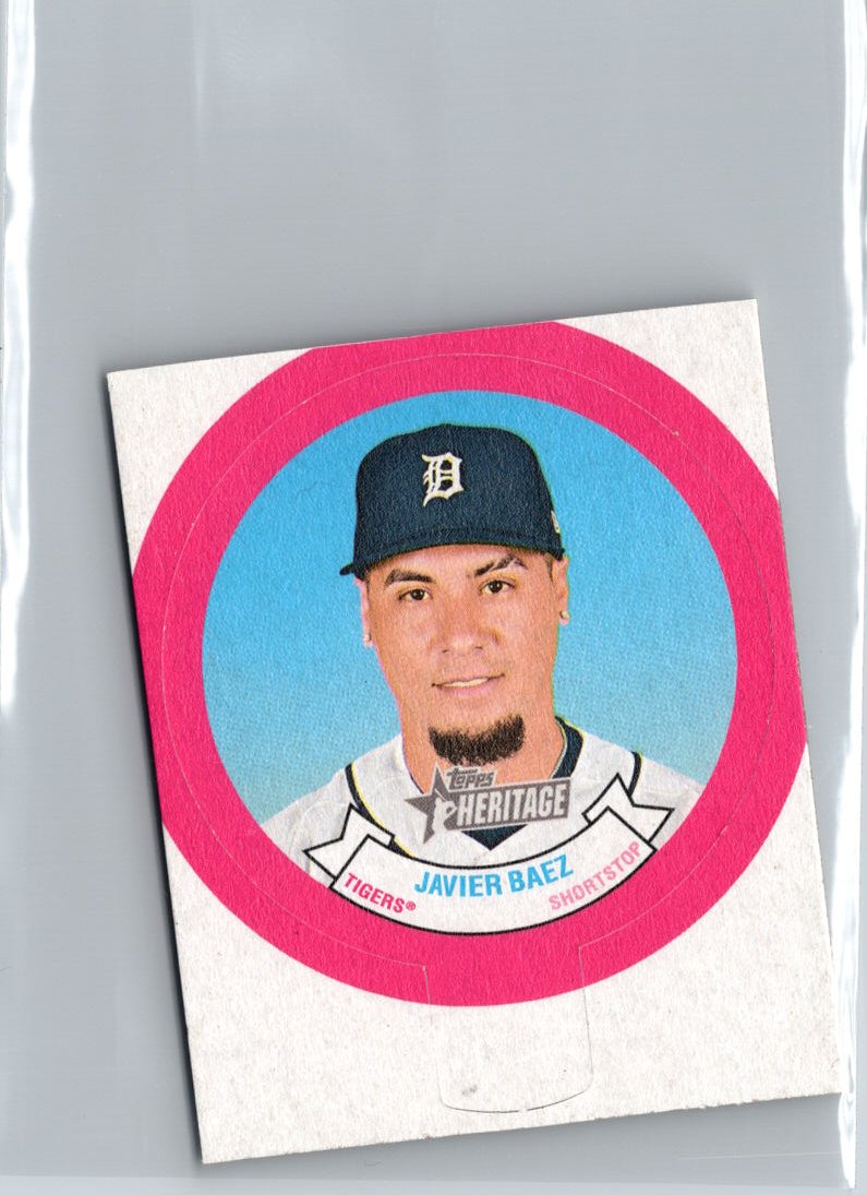 2022 Topps Heritage #HN2 Javier Baez 1973 Topps Candy Lids High Numbers A16