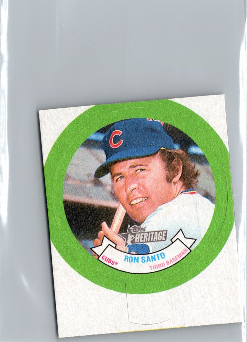 2022 Topps Heritage #HN20 Ron Santo 1973 Topps Candy Lids High Numbers A16