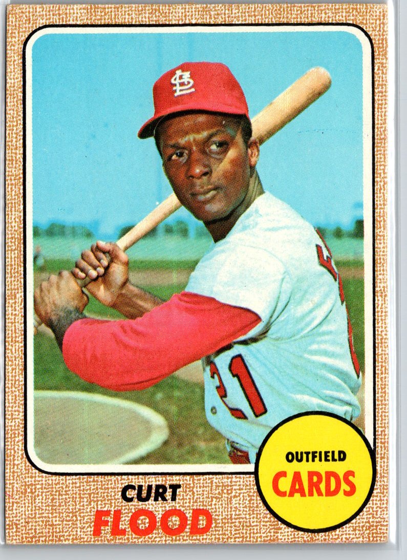 1968 Topps #180 Curt Flood A16