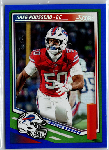 2025 Score #239 Greg Rousseau Artist's Proof #/35 A17
