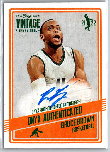 2021-22 Onyx Vintage #VABB Bruce Brown Blue Signatures A17