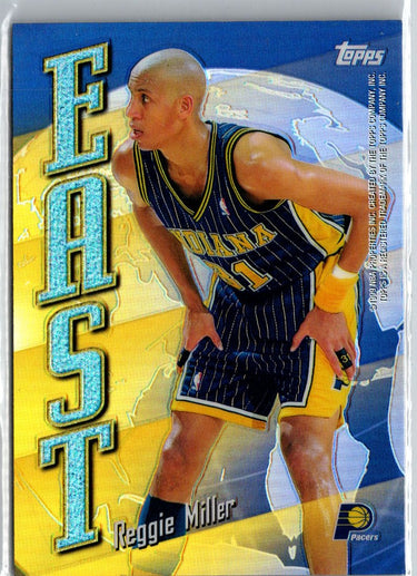 1998-99 Topps #EW20 Reggie Miller / Jim Jackson East/West Refractors A18