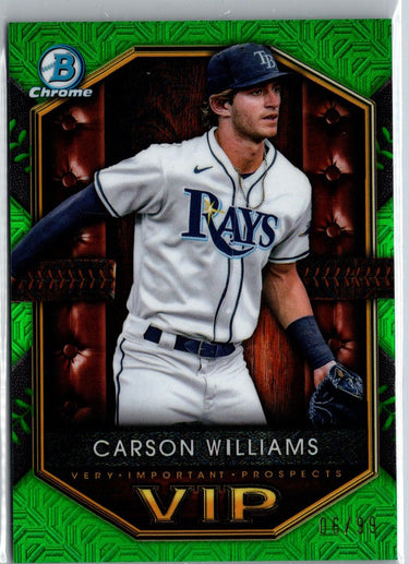 2025 Bowman Carson Williams Green Refractor #/99 A18