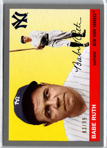 2020 Topps Archives #1 Babe Ruth Silver #/99 A18