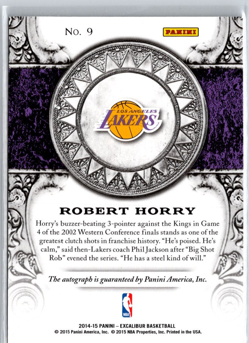 2014-15 Panini Excalibur #9 Robert Horry High Praise A18
