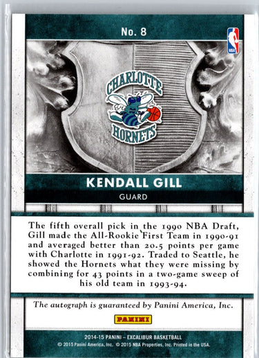 2014-15 Panini Excalibur #8 Kendall Gill Majestic Marks A18
