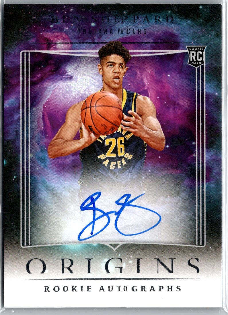2023-24 Panini Origins #RA-BSI Ben Sheppard Rookie Autographs A19