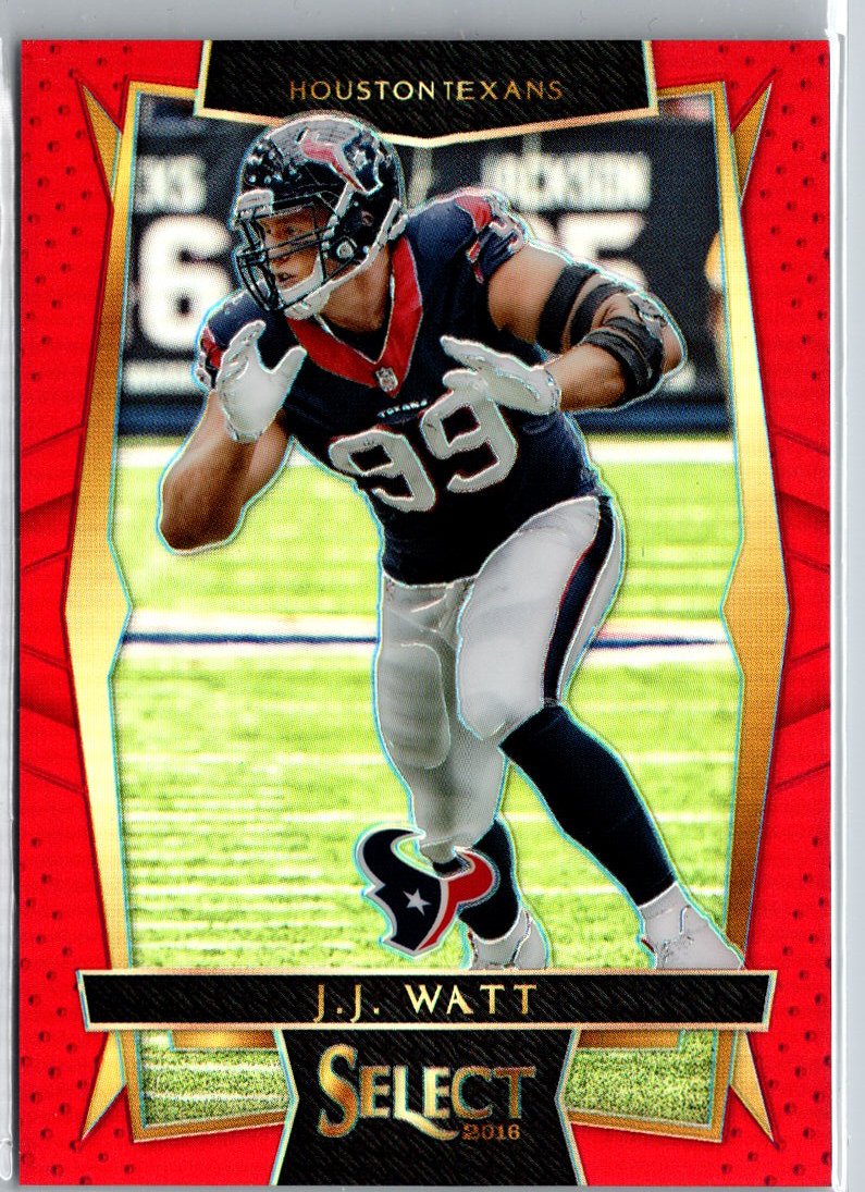 2016 Panini Select #14 J.J. Watt Red Prizm #/99 A19