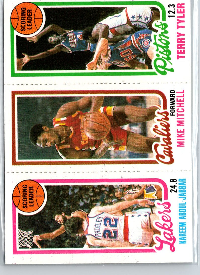 1980-81 Topps #56 81 132 Kareem Abdul-Jabbar Mike Mitchell Terry Tyler RC A19